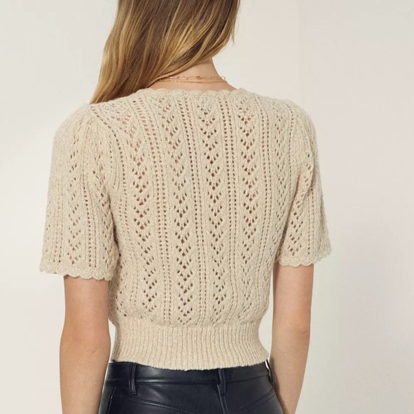 WILFRED CROCHET V NECK SWEATER - Picture 3 of 6